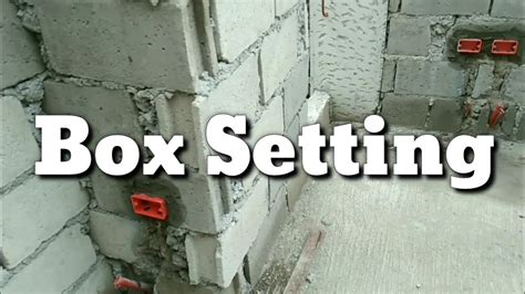 how to secure electrical box inside cinder block|mounting electrical boxes on concrete.